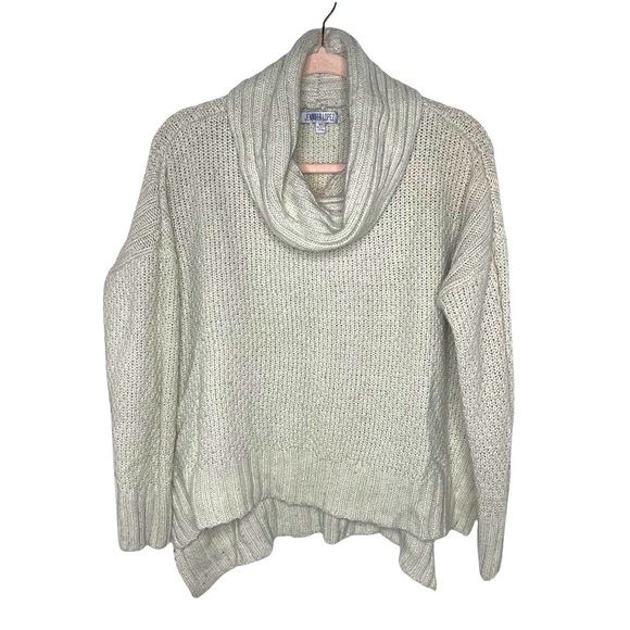 JENNIFER LOPEZ Cream Oversized Cowl Neck Sweater XS - Picture 1 of 7